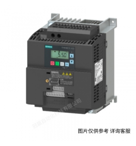 西門子SINAMICS V20變頻器,IP20/UL 開放式,FSAA,1AC200-240 V, 0,37 kW